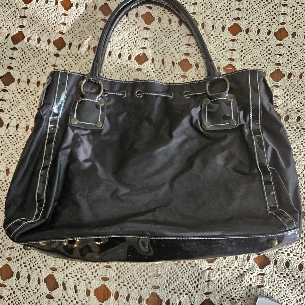 Black nylon Converse One Star purse / bag